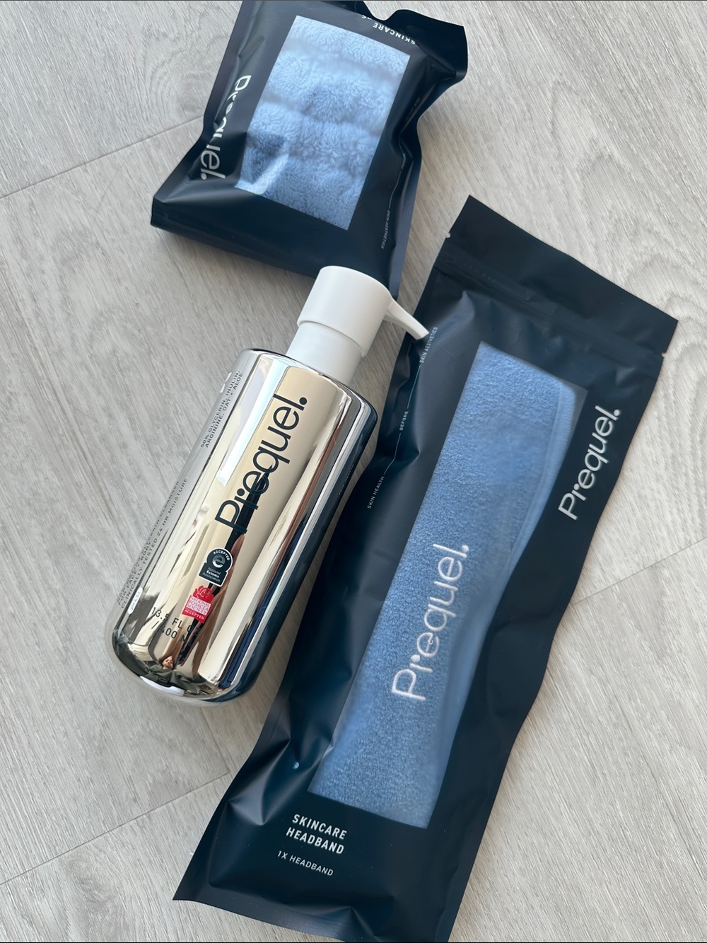 Prequel Gleanser, Skincare Headband & Wristbands
